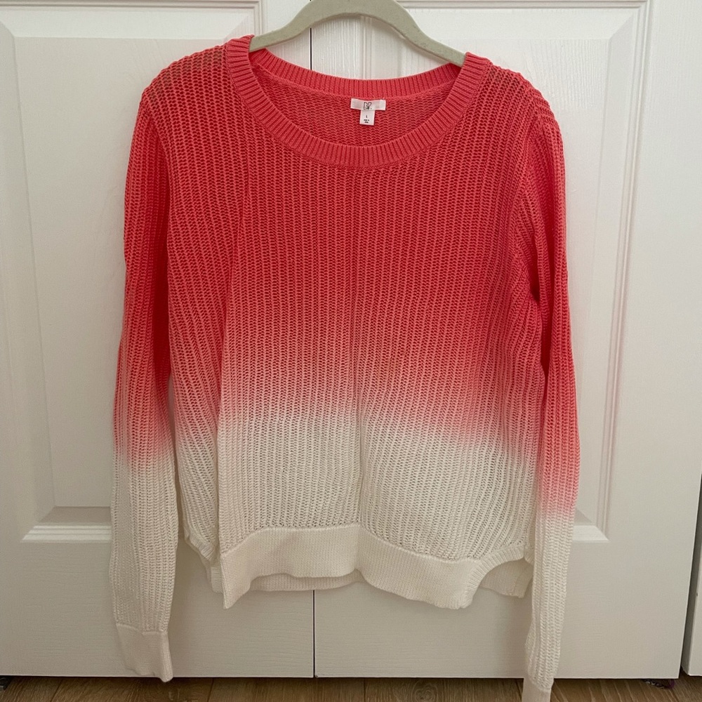 BP pink and white ombré sweater